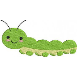 Stickdatei - Wurm Raupe